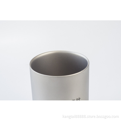 Health and safety Pure Titanium Double-Wall Cup